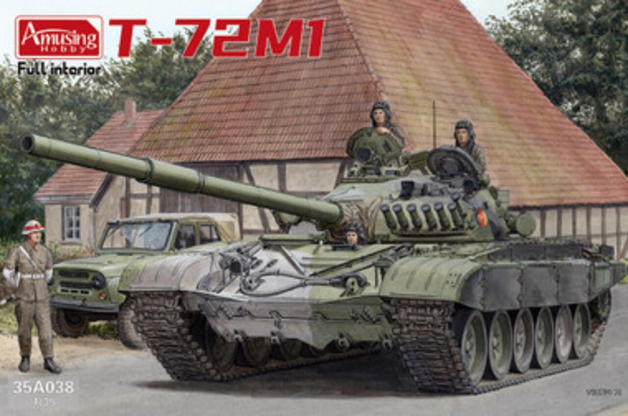 Amuzing Hobby 1/35 T72-M1 w/full interior Plastic Model